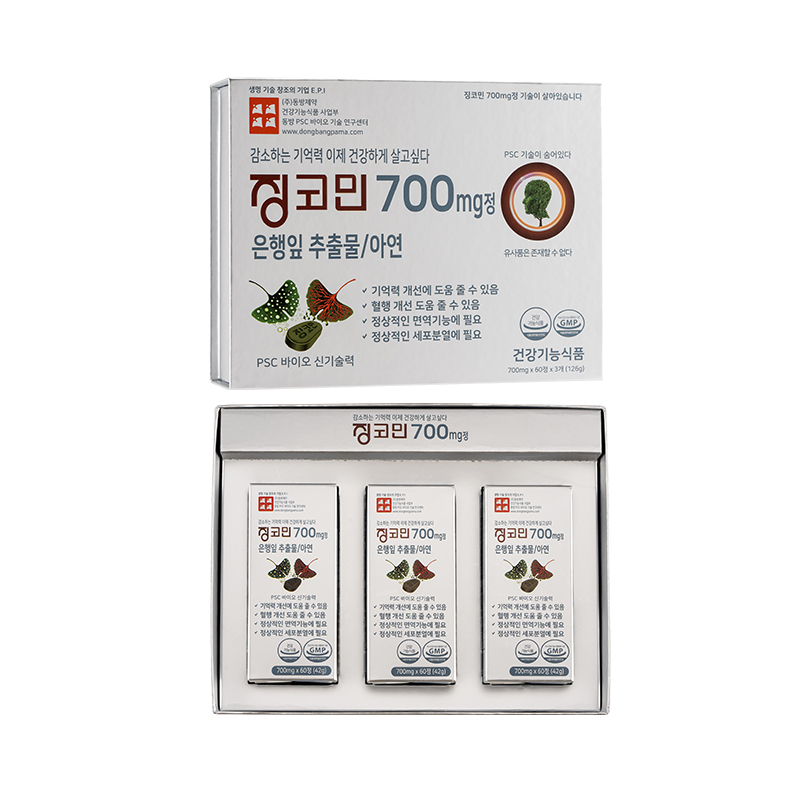 징코민 700mg정 - 700mg x 60정 x 3개(126g)